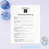 L.W.H. Properties, LLC. Logboek client-info Flyer (Enkel)