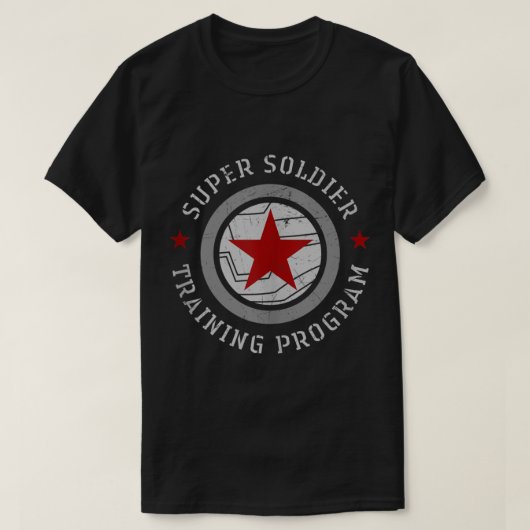 l Winter Soldier Super Soldier Training Programme T-shirt (Design voorkant)