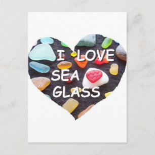 l ZEE GLAS LOVE Briefkaart