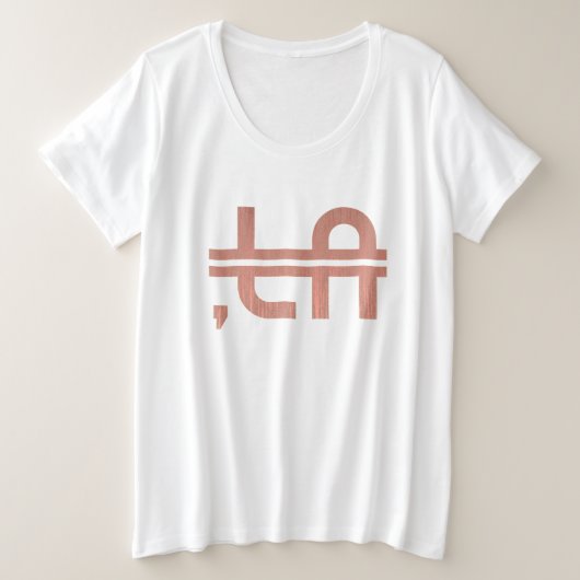 ,LA 6 GROTE MAAT T-SHIRT (Design voorkant)