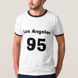 LA 95 Voor Achter Ringer T-shirt