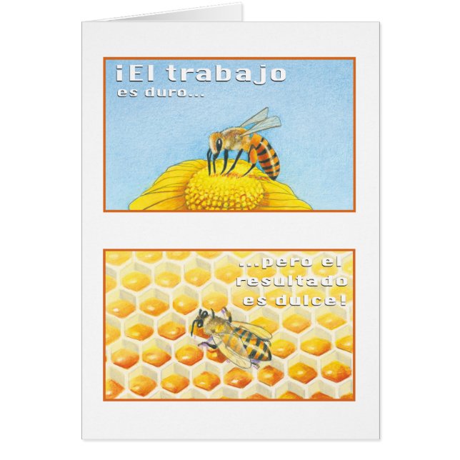 La Abeja, tarjeta (Voorkant)