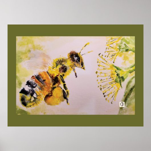 la abeja y la flor poster (Voorkant)