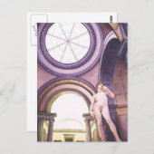 "La Academia" Michelangelo's David Art Briefkaart (Voorkant / Achterkant)