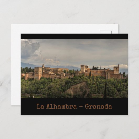 La Alhambra, Granada, Spanje Briefkaart (Voorkant / Achterkant)
