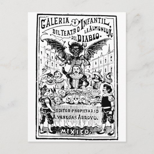 La Almoned del Diablo door José Guadalupe Briefkaart (Voorkant)