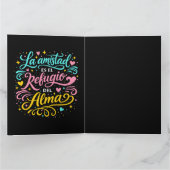 La amistad es el refugio del alma kaart (Binnen)