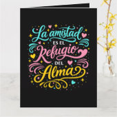 La amistad es el refugio del alma kaart (Gele Bloem)