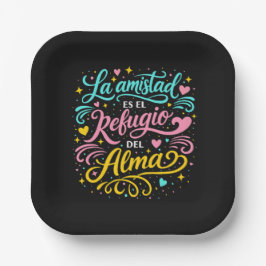 La amistad es el refugio del alma papieren bordje
