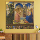 La Anunciación door Fra Beato Angelico Canvas Afdruk (Insitu (Woonkamer))
