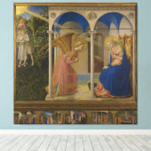 La Anunciación door Fra Beato Angelico Canvas Afdruk (Insitu (Houten vloer))