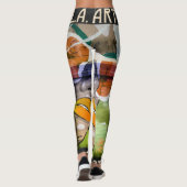 LA Art2 Vrouwelijke Leggings (Achterkant)