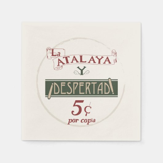 La Atalaya Despertad 5 cent Servet (Voorkant)