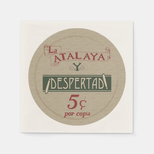 La Atalaya Despertad 5 cent Servet (Voorkant)