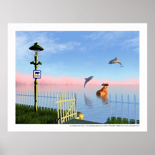 La baigneuse d'Urk - The bathing beauty of Urk Poster (Voorkant)