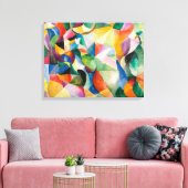 La Bal Bullier | Sonia Delaunay | Canvas Afdruk (Insitu (Woonkamer))