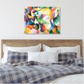 La Bal Bullier | Sonia Delaunay | Canvas Afdruk (Insitu (Slaapkamer))