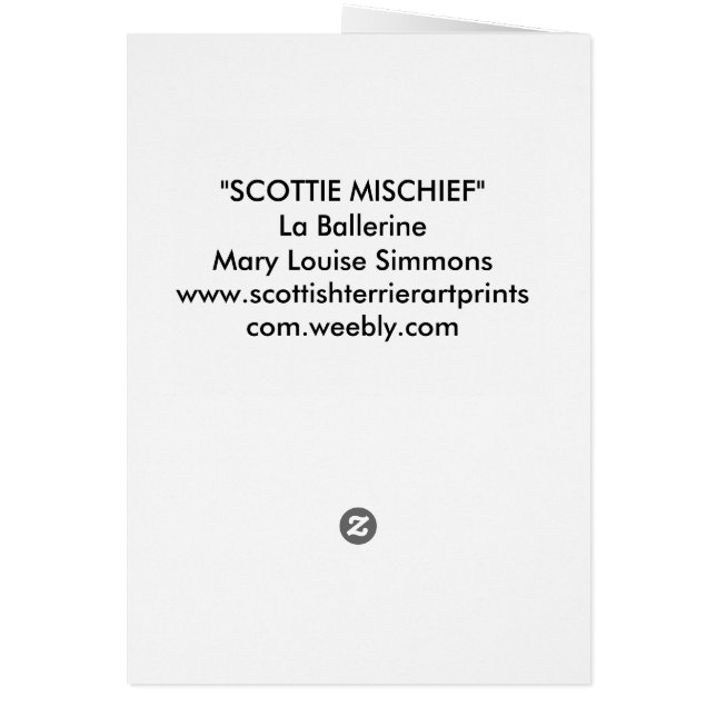 LA BALLERINE (Achterkant)