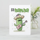 La Bamba Cactus Jam – Een Cinco de Mayo Fiesta Muz Kaart (Staand voorkant)