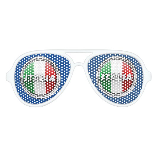 La Bandiera - De Italiaanse vlag Aviator Zonnebril (Voorkant)