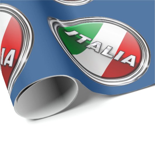 La Bandiera - De Italiaanse vlag Cadeaupapier (Rol Hoek)