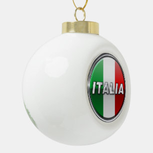 La Bandiera - De Italiaanse vlag Keramische Bal Ornament