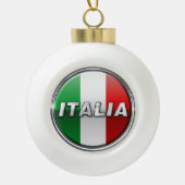 La Bandiera - De Italiaanse vlag Keramische Bal Ornament (Voorkant)
