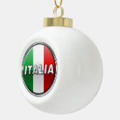 La Bandiera - De Italiaanse vlag Keramische Bal Ornament (Rechts)
