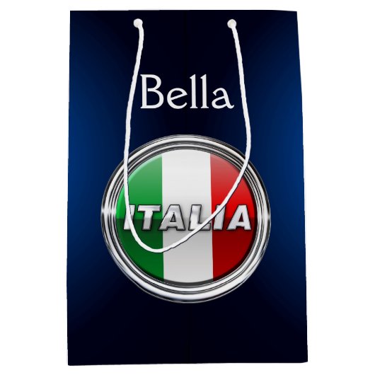 La Bandiera - De Italiaanse vlag Medium Cadeauzakje (Voorkant)