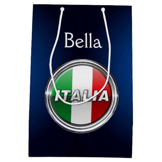 La Bandiera - De Italiaanse vlag Medium Cadeauzakje (Achterkant)