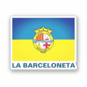 La Barceloneta (vlag, buurt in Barcelona) Sticker