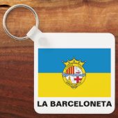La Barceloneta (vlag, wijk in Barcelona) Sleutelhanger (Voorkant)