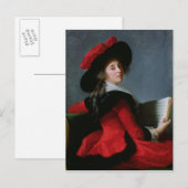 La Baronne de Crussol, 1785 Briefkaart (Voorkant / Achterkant)