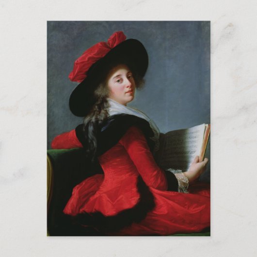 La Baronne de Crussol, 1785 Briefkaart (Voorkant)