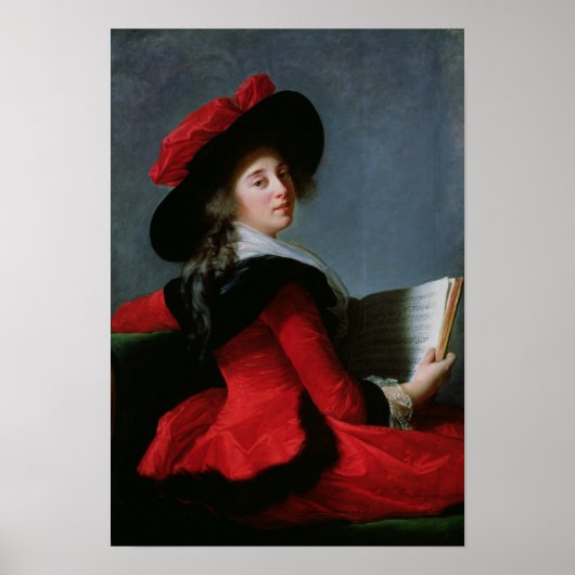 La Baronne de Crussol, 1785 Poster (Voorkant)