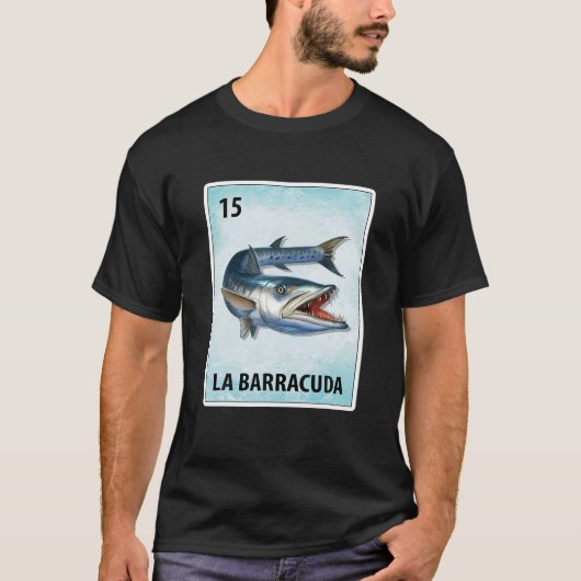 La Barracuda Mexicaanse Barracuda Kaarten T Shirt (Voorkant)