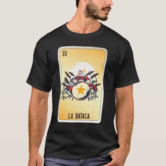 La Bataca Mexican Slang Lottery Bingo Cards T-shirt (Voorkant)
