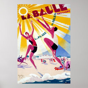 La Baule  French Travel Poster