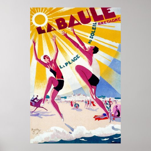 La Baule French Travel Poster (Voorkant)