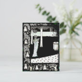 La Beale Isolde Reading in de tuin Briefkaart (Staand voorkant)