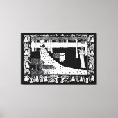La Beale Isoud bij Joyous Gard Canvas Afdruk (Voorkant)