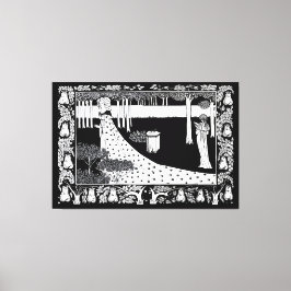 La Beale Isoud bij Joyous Gard Canvas Afdruk