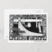 La Beale Isoud op Joyous Gard, illustratie van ' Briefkaart (Voorkant / Achterkant)