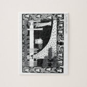 La Beale Isoud op Joyous Gard, illustratie van ' Legpuzzel (Verticaal)