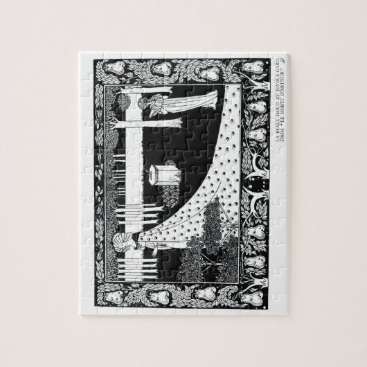 La Beale Isoud op Joyous Gard, illustratie van ' Legpuzzel (Verticaal)