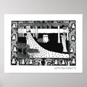 La Beale Isoud op Joyous Gard, illustratie van ' Poster