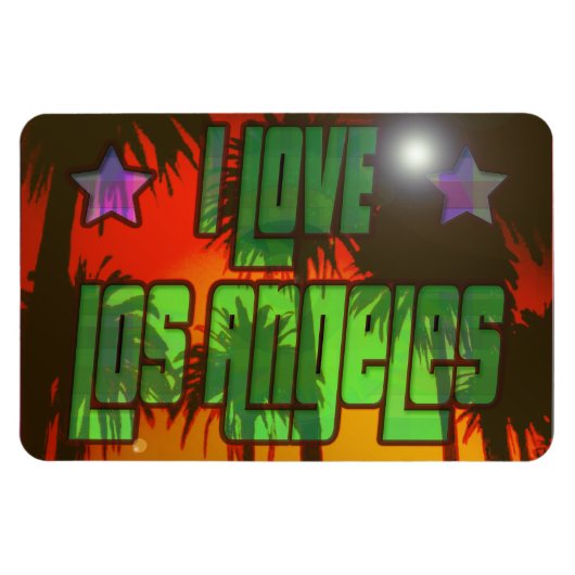 LA Beauful Burn Magnet Magneet (Horizontaal)