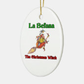 La Befana de kerstheks... Keramisch Ornament (Links)