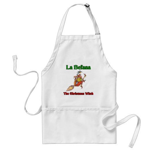 La Befana de kerstheks... Standaard Schort (Voorkant)