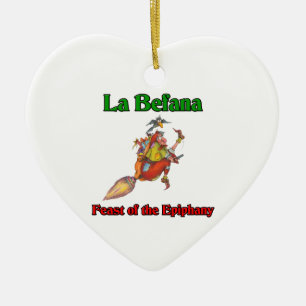 La Befana (kerstheks) Feast of the Epiphany Keramisch Ornament